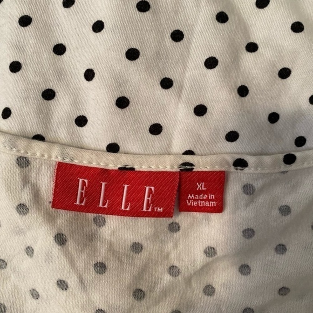 Elle polka dot stretch top size 1X - Picture 7 of 8